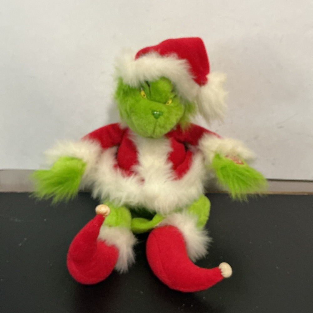 Vtg Beverly Hills Teddy Bear Dr Seuss Grinch Stole Christmas Plush DOES NOT WORK